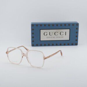 Gucci GG1003O 006 Square Eyeglasses – Nude 53mm